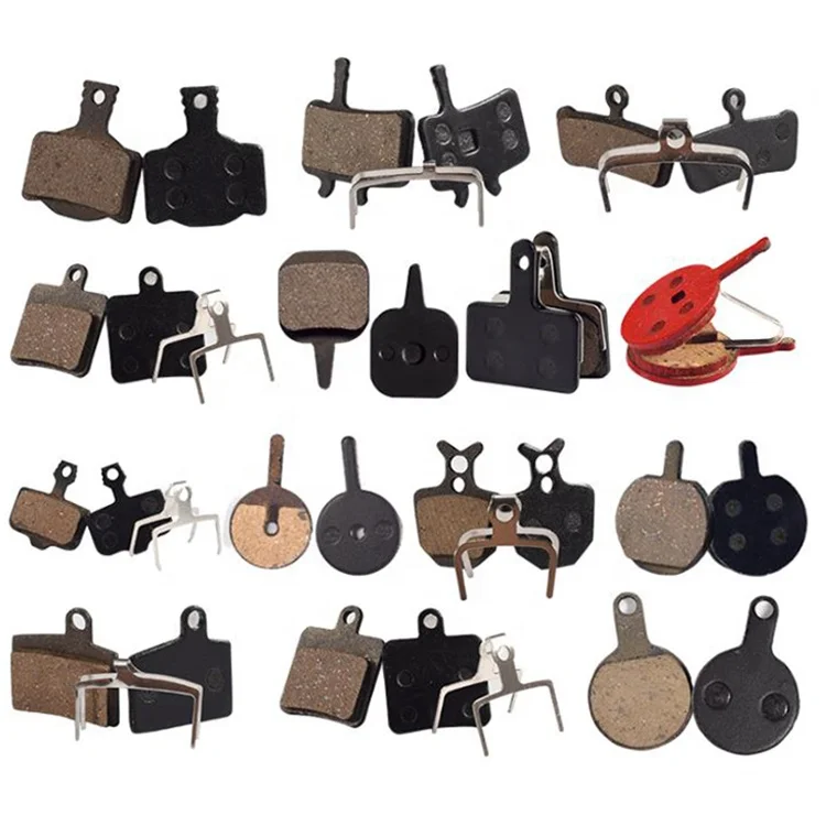 

Bike MTB Bicycle Disc Brake Pads Resin Semi-metallic Brake Pad ZL6056S, Black