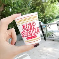 

Anti-shock 3D cup noodles silicon protective case for airpod wireless earphone case accessory for airpod