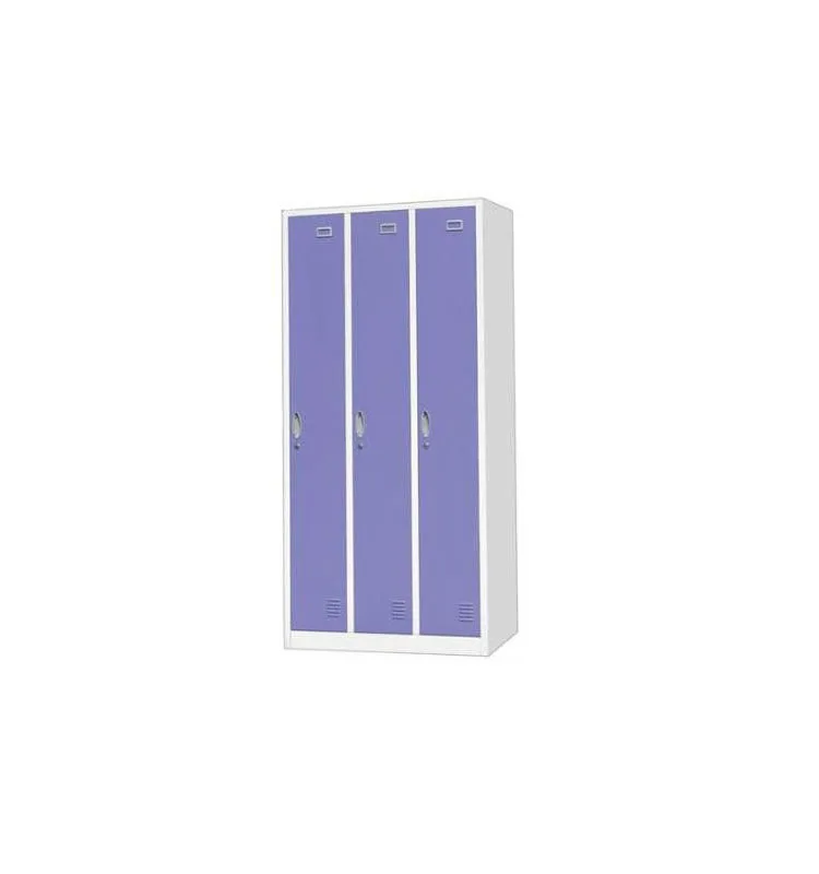 

Customzied armoire locker metal closet 3 doors compa