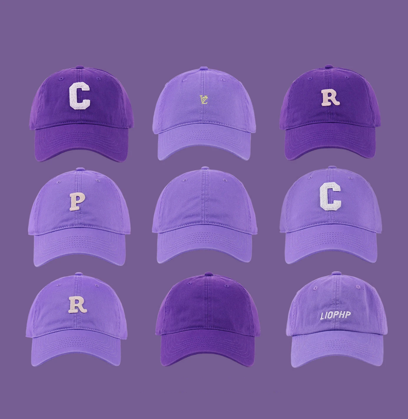 

HJH128 Outside Men Women Casual Purple Cap Baseball Cap Snapback Hip Hop Fitted Hats Dad Mesh Breathable Trucker Sports Caps