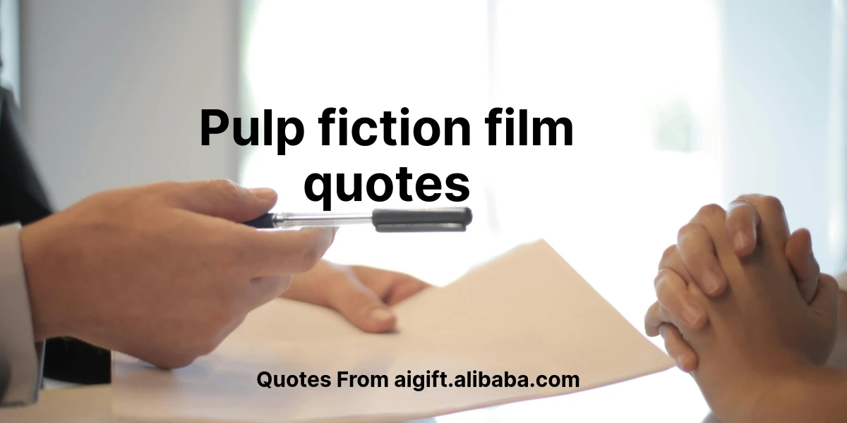 pulp fiction film quotes