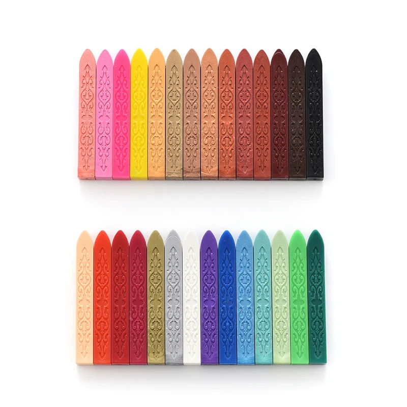 

Dark red sealing seal wax sticks with Wick and Seal, 40 colors for selection