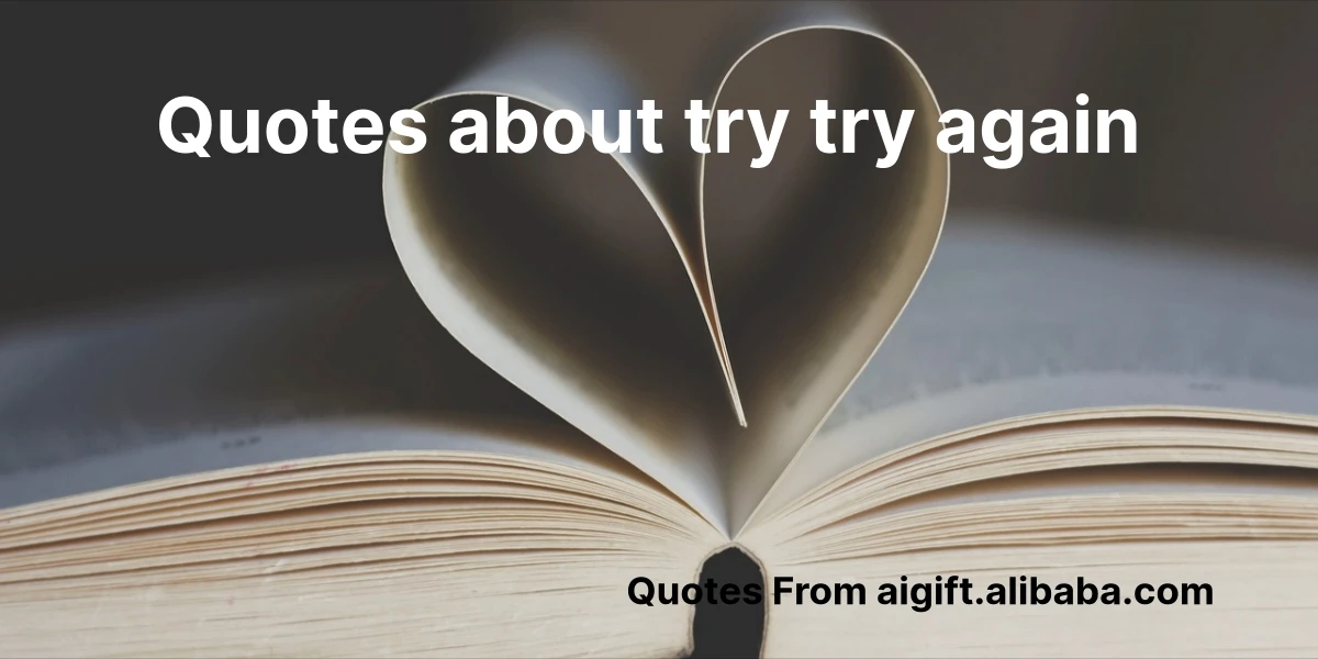 quotes about try try again