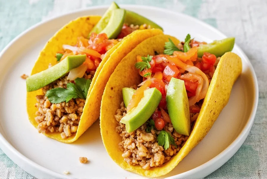 Jack Fruit Taco Close-Up