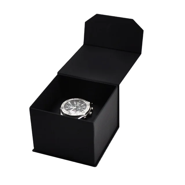 

Luxury Glossy Paper Custom Logo Watch Packaging Box Hot Sale Luxury Watch Box, Customized color