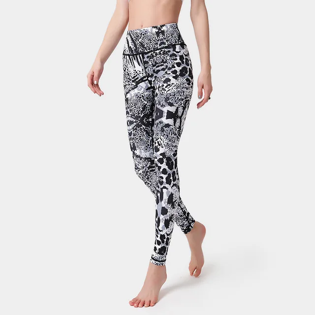 

Custom Quick Dry Multi Color Snake Skin Print Leggings Workout Gym Training High Waist Yoga Pants, 10 colors