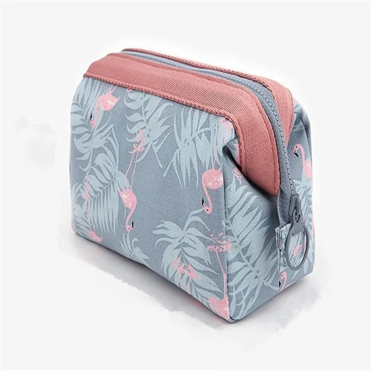 

portable Flamingo travel makeup bag organizer Women waterproof cosmetic bag Toiletry Kits Portable makeup bags