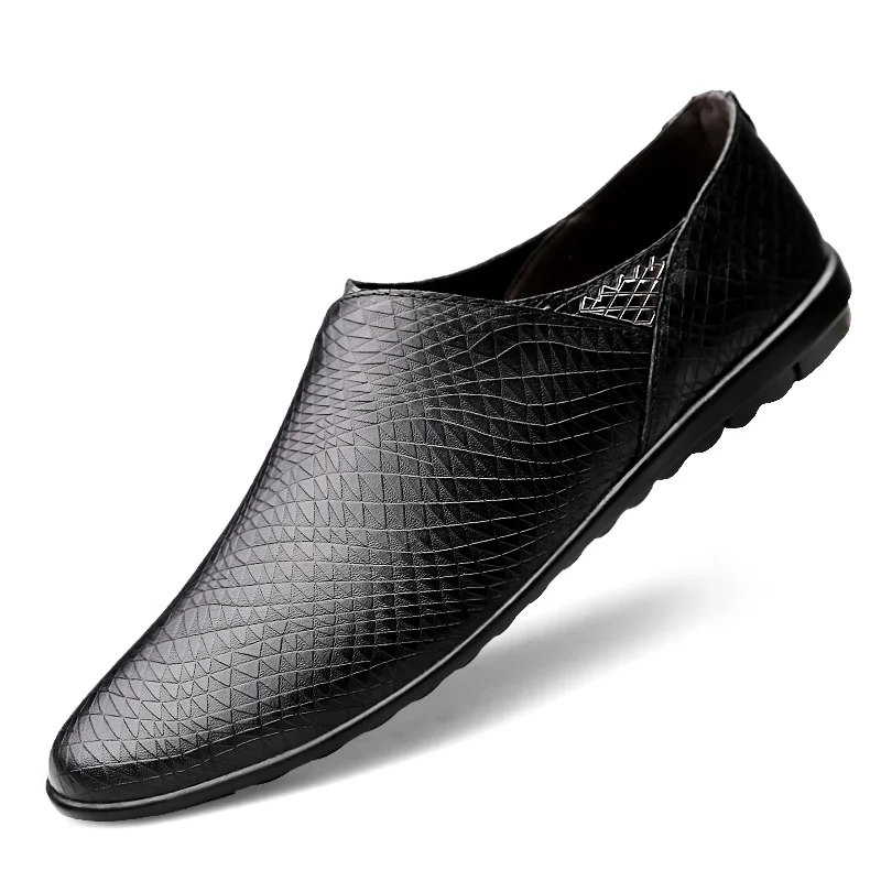 

2020 Business casual single shoes set foot leather shoes for men