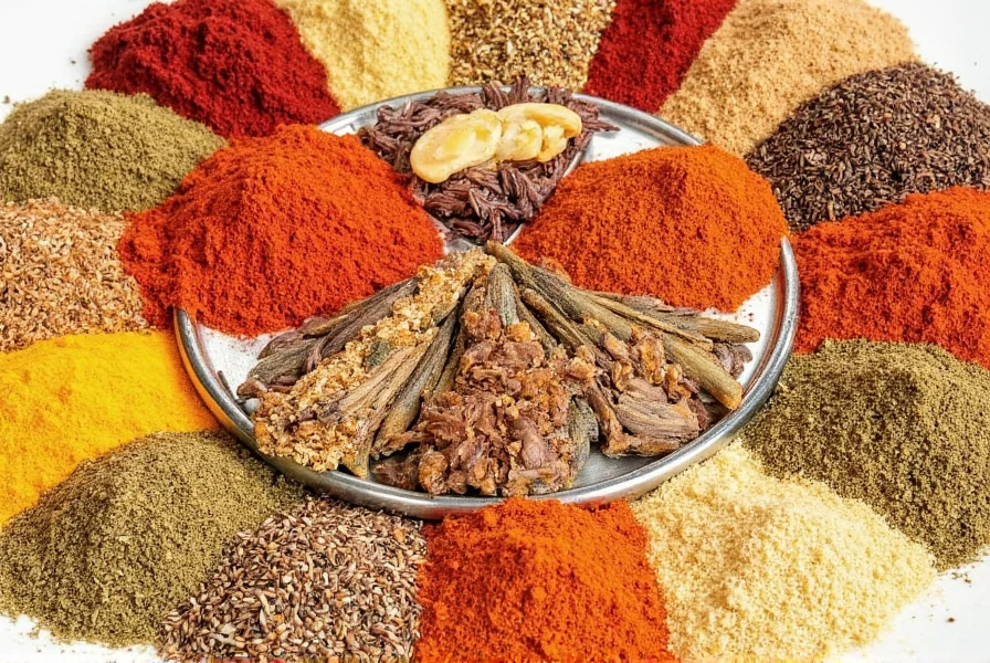 Glass containers of whole spices stored in a freezer