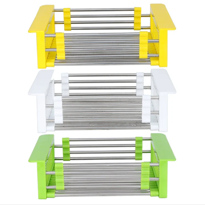 

Drain basket kitchen rack sink sink drain rack tableware put dish rack storage