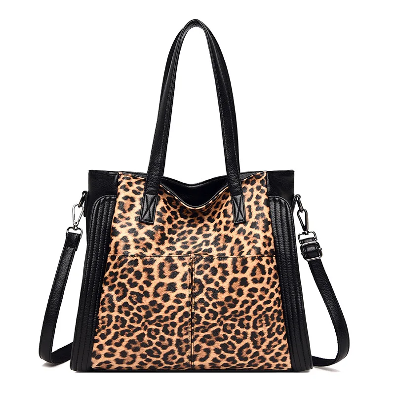 

2021 Wholesale Fashion Totes Bags Female Large Capacity Shoulder Bag For Women PU Leather Crossbody Ladies Daily Elegant Bags, Zebra,leopard