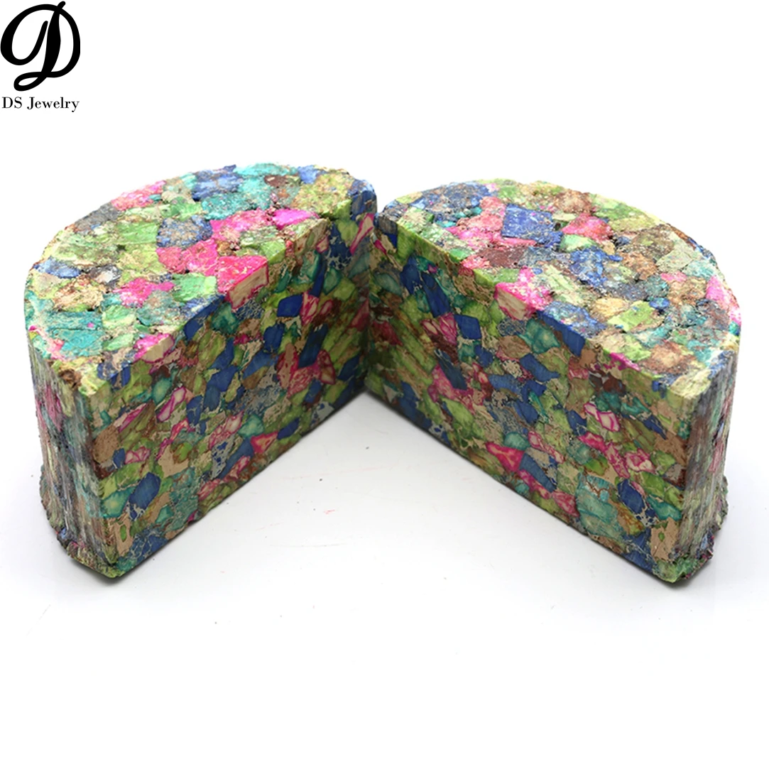 

Hot Sale gem material big block turquoise rough Knife handle material