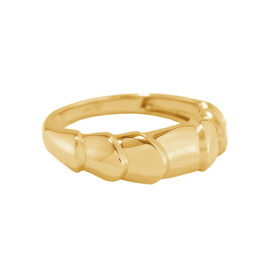 

sterling wholesale 18k gold plated minimalist ring 925 sterling silver classic nyc dome ring