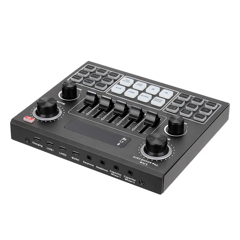 

New V9 Audio Sound Card Set USB External Sound Adapter 3.5mm Headset Live Studio Microphone Sound Adapter for PC Phone Computer