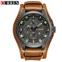 

CURREN 8225 Fashion Men's Sport Brand Quartz Watch Men Wrist Watch Top Brand Luxury Watch Leather Strap Military Male Clock