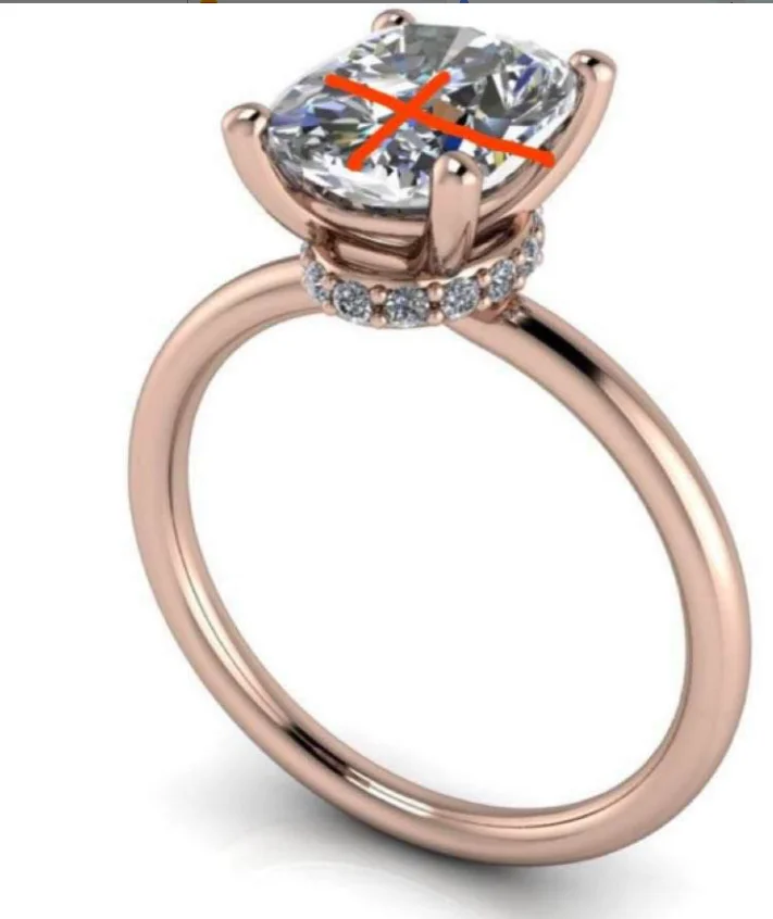 

14Krose gold moissanite ring