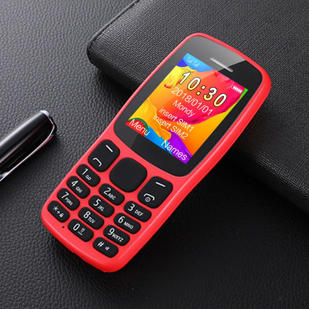 

Haiyu 1.77inch Cheap Mobile Feature GSM cdma bar phone, Black red,white orange,blue white