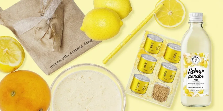 DIY tea blends using lemon powder