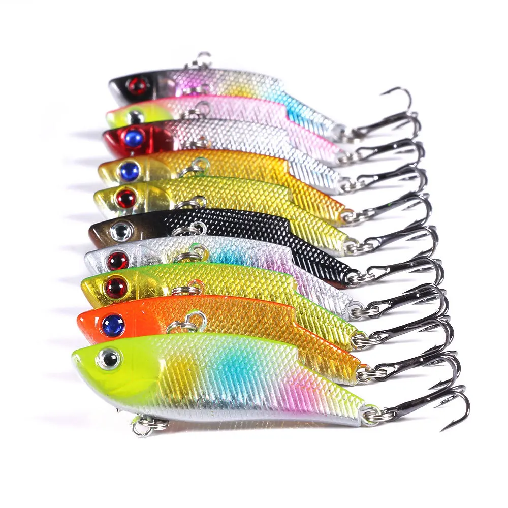 

Hard VIB minnow Fishing lure plastic Hard Bait 11g/5.5cm VIB freshwater Fishing Bait Fishing Tackle, 10 colors