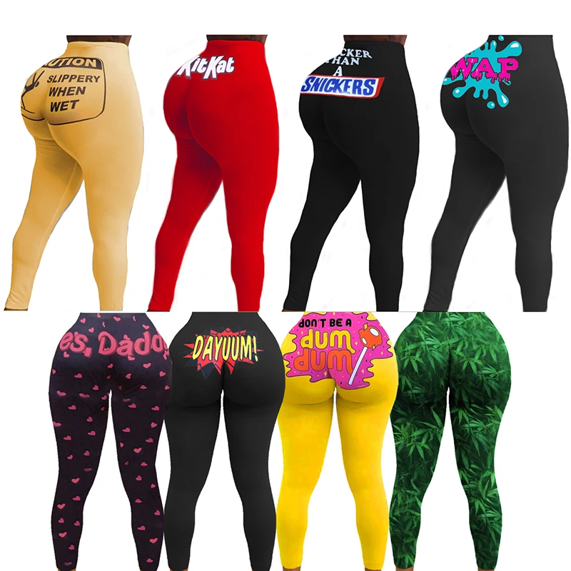 

Custom tights snack scrunch butt legging for women