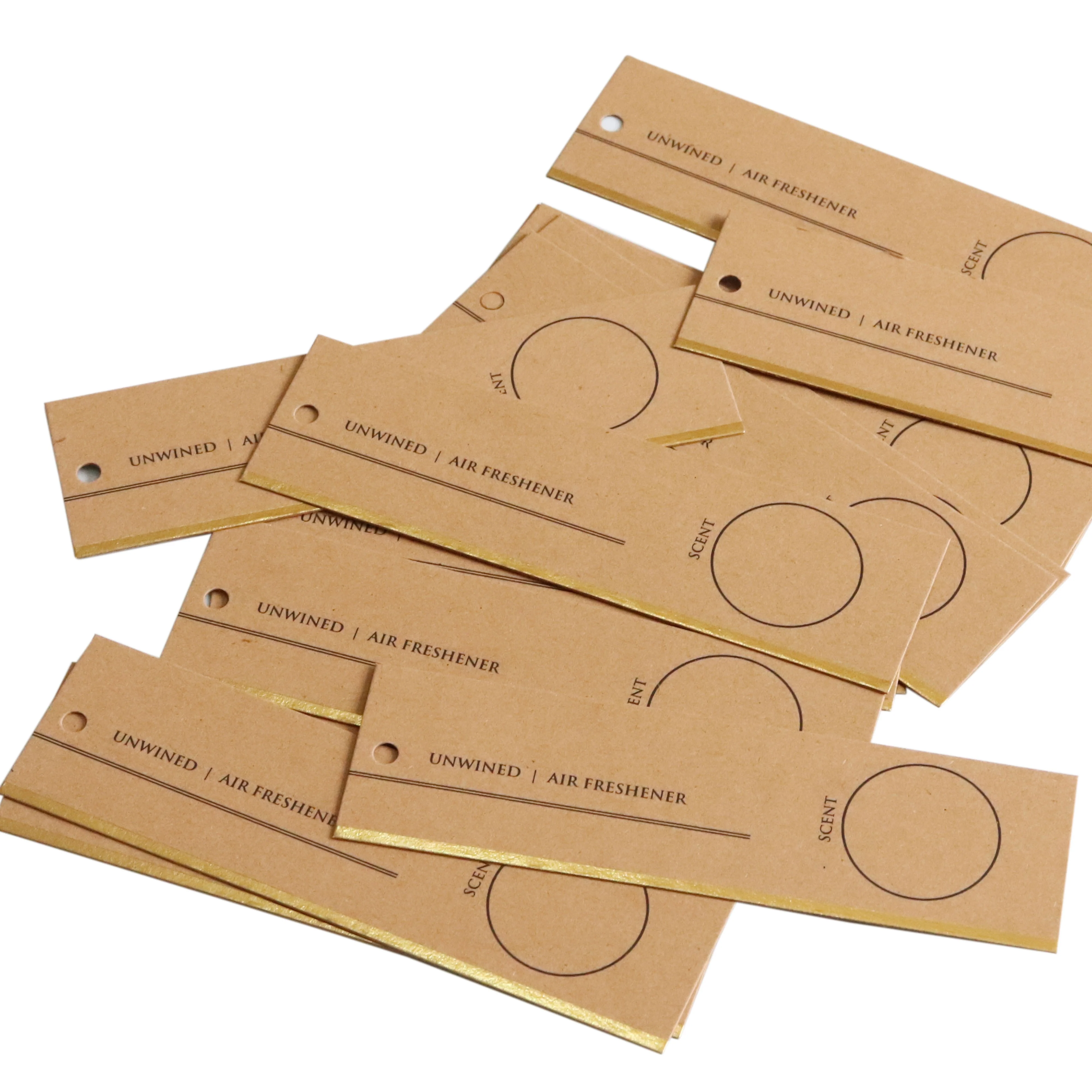 

Eco-friendly recycle customized brown kraft paper hang tags for clothing and packaging