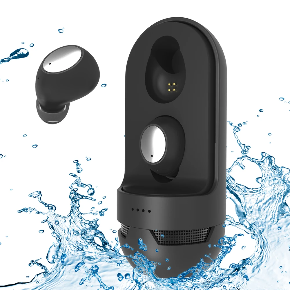 

Hot sale oem sports waterproof inear 2in1 speaker and earphones with tws 5.0 mini orginal wholesale boat BT wireless earphone, White/black/blue/pink