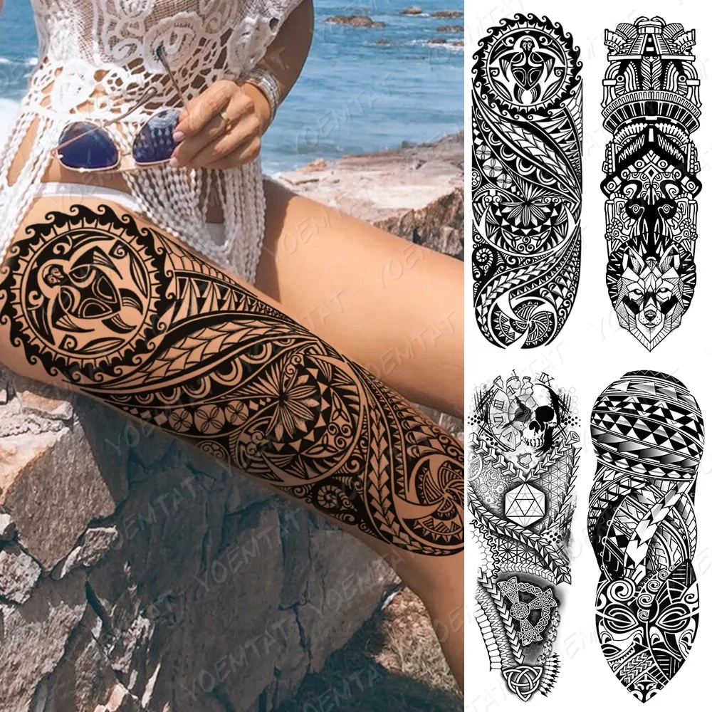 

Top waterproof emporary tatoo sleeve full arm sexy adult tattoo sticker, Cmyk
