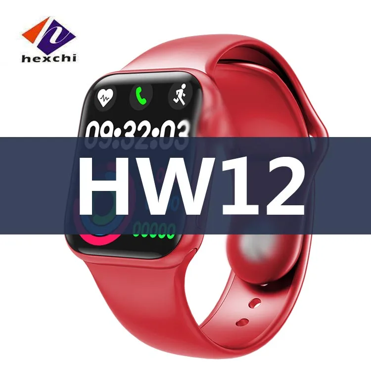 

HW12 Smartwatch series 6 HD screen Full Touch Smartwatch Fitness Tracker Blood Pressure Custom wallpaper HW22 Smart watch HW12