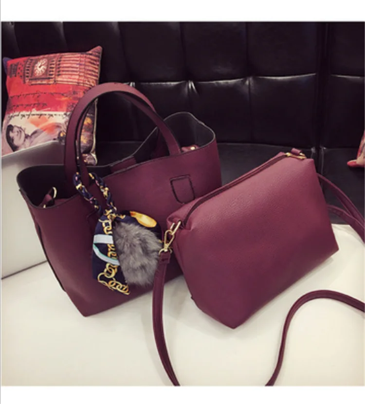 

Women's Bag 2020 New Bag Simple Ladies Bag, Red, black,gray