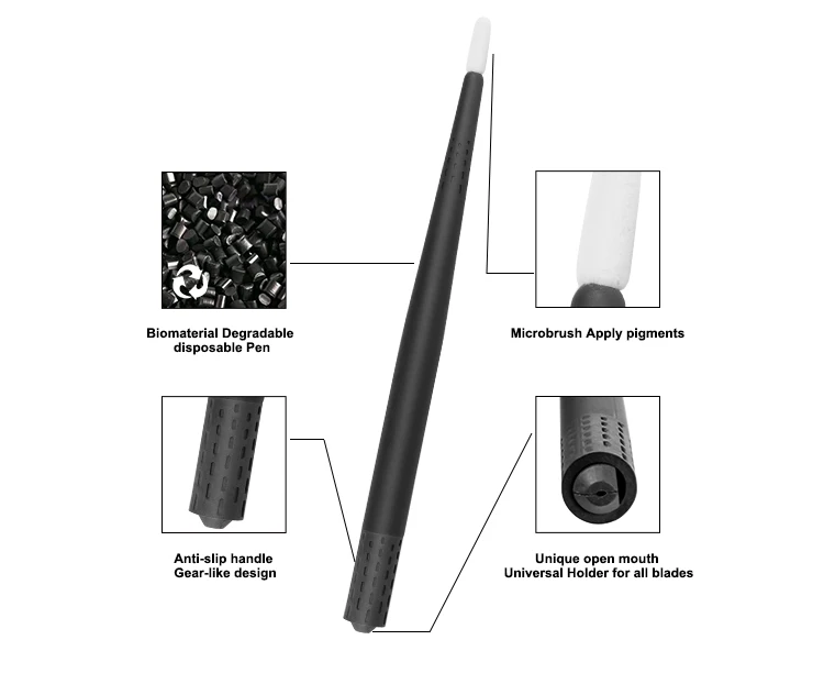 

Factory Sale Permanent Makeup Tool Microblading Disposable Microblading Pen, Black