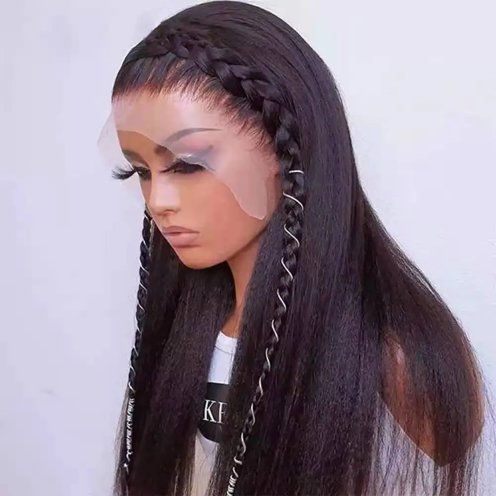 

2021 New Peruvian Brazilian Wig Vendors Hd Front Braid Lace Front Synthetic Full Lace Human Hair Wigs For Black Women