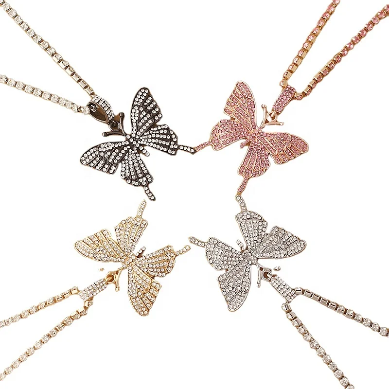 

Hot sale fascinating elegant butterfly necklace for gift