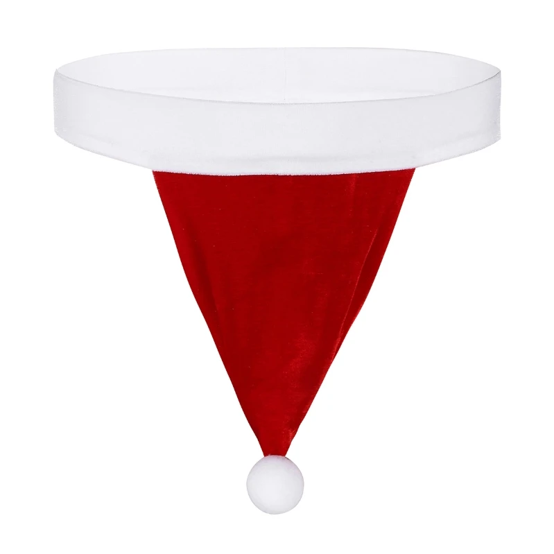 

iEFiEL Mens Velvet Christmas Santa Claus Underwear Cosplay Lingerie Briefs Backless G-String Thongs T-Back Briefs