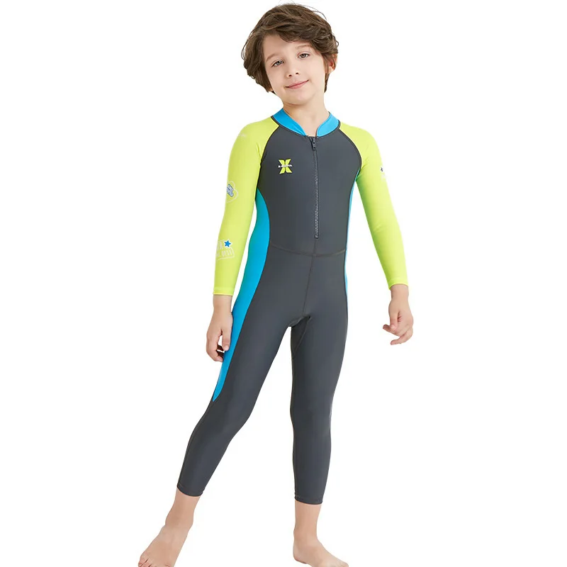 

Boys and Girls Outdoor Sports Long Sleeve Swimming Jumpsuit Dry Wetsuits