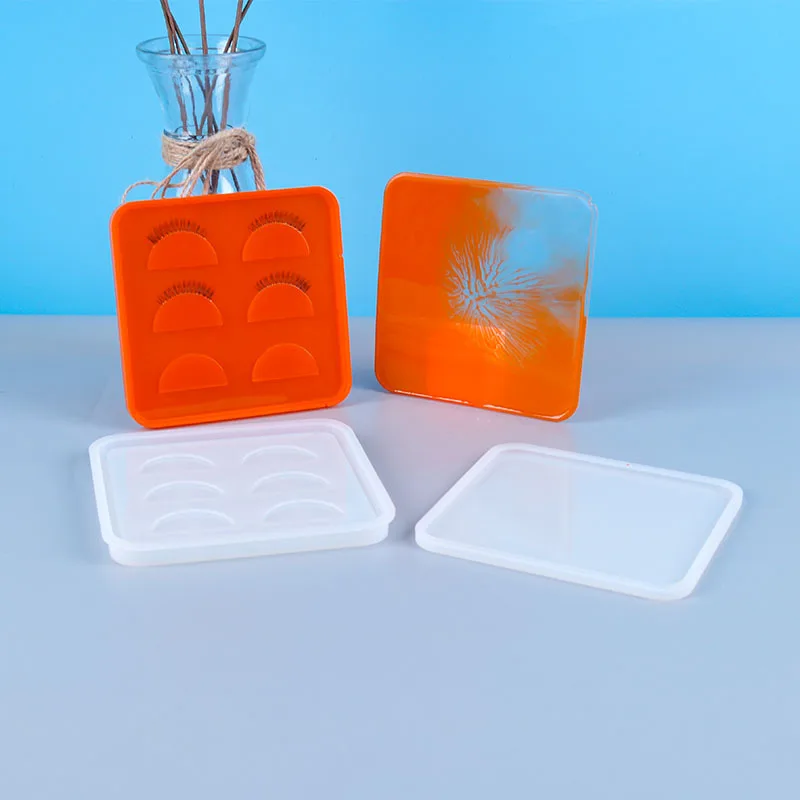 

eyelash tray with lid silicone mold resin mold high quality epoxy mould