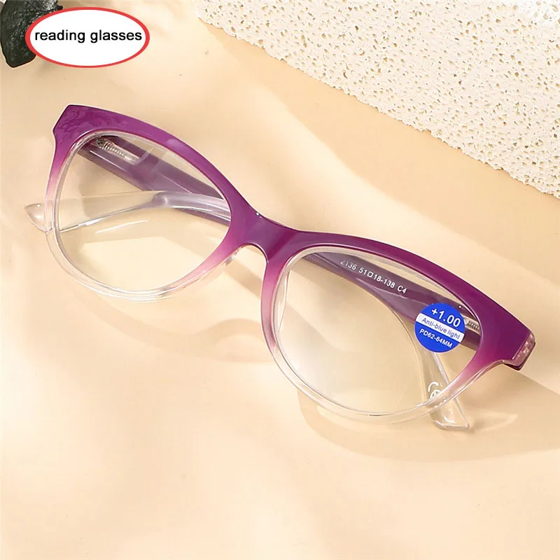 

2136-2 Hot selling anti blue light trendy designer optics Trimming HD men women wholesale reading glasses frame