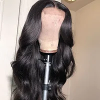 

wholesale raw original 100% cuticle aligned virgin indian human hair body wave 13x6 lace front wig with baby hair