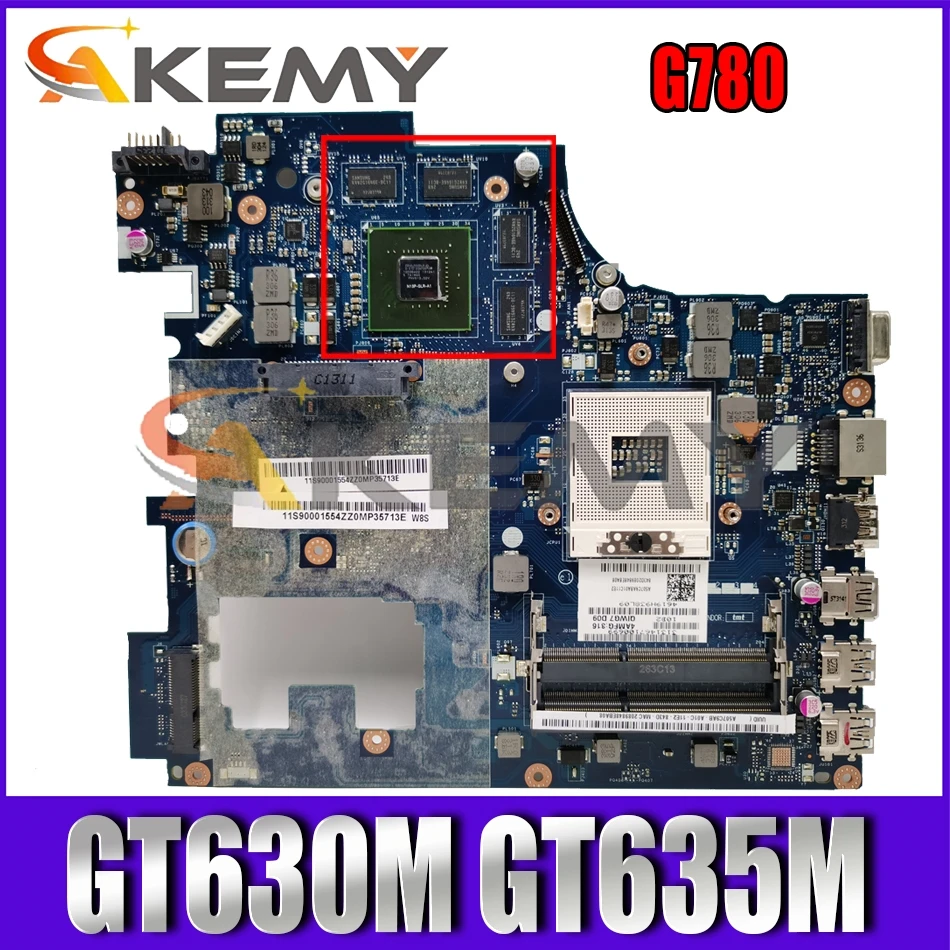 

Akemy QIWG7 LA-7983P For G780 Laptop Motherboard PGA989 HM77 DDR3 GPU GT630M GT635M 100% Test