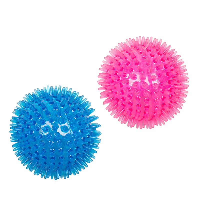 

Manufacturer wholesale chew blue pink squeaky pet dog tpr ball toys, Pink,blue