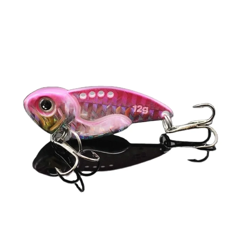 

Free sample 7-20g Luya Vib Vibrating Rotating Sequins Long-range Micro-vibration Small Tremor Vib Bionic Luya Bait Warped Bass