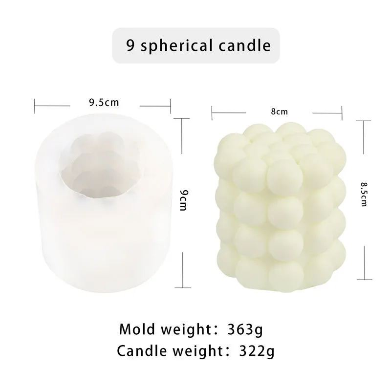 

ZO106 Large size DIY soy wax Candle Mold Large size Magic Ball Rubik's Cube Silicone Mold