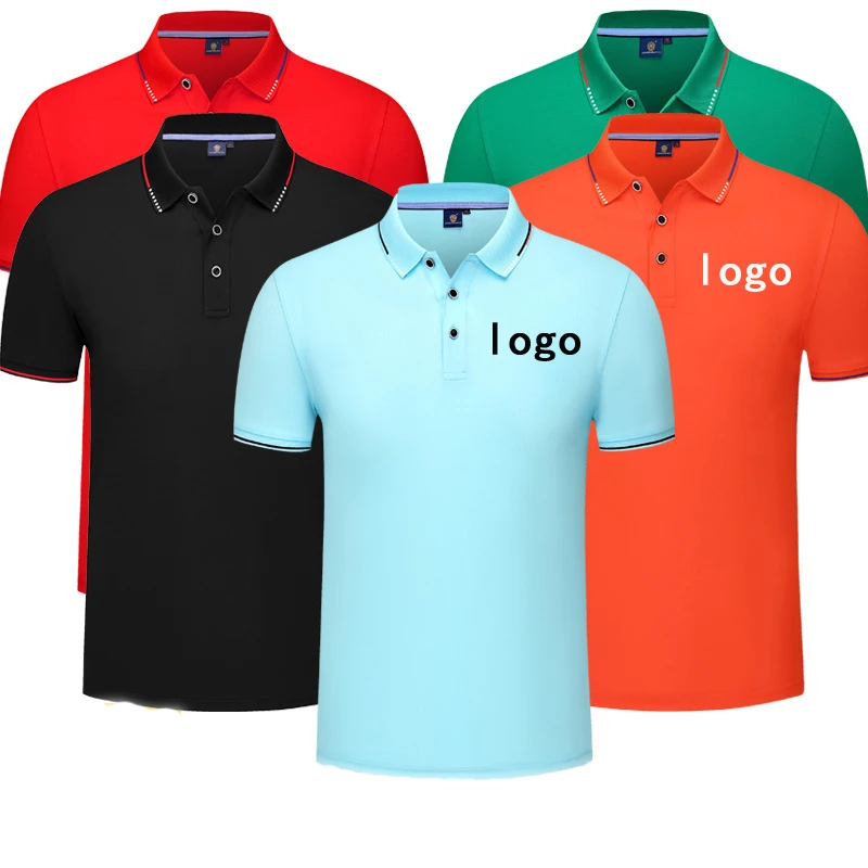 

Custom Logo High Quality Polo T shirt Silk Cotton Men Shirts