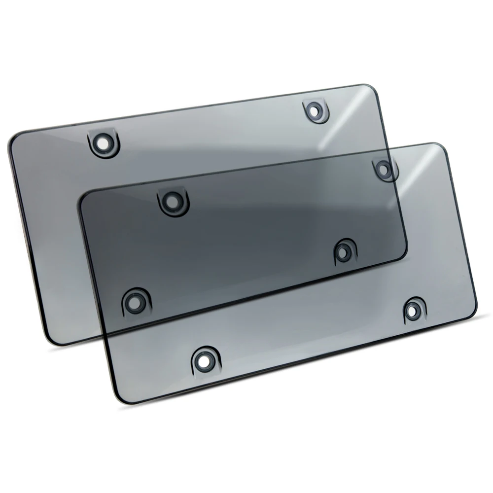 
USA size plastic transparent license plate cover for car 