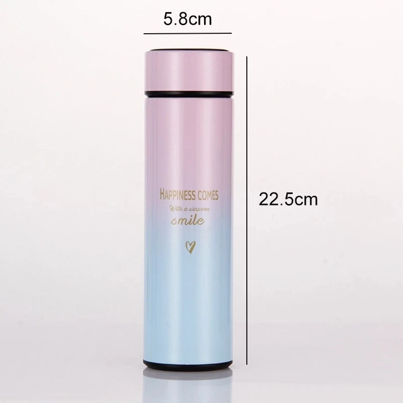 

Mikenda Colors LED Display Temperature Thermos Cup Outdoors Sports Bottle with stainless steel material, Mix