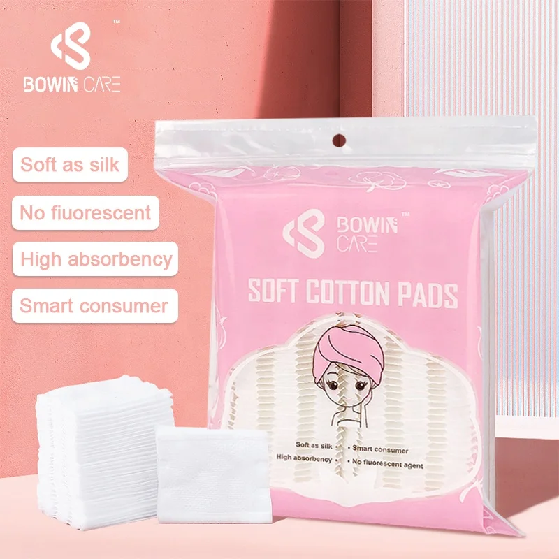 

100PCS Disposable Cotton Facial MakeUp Remover Pads Cosmetic Square Cotton Pads