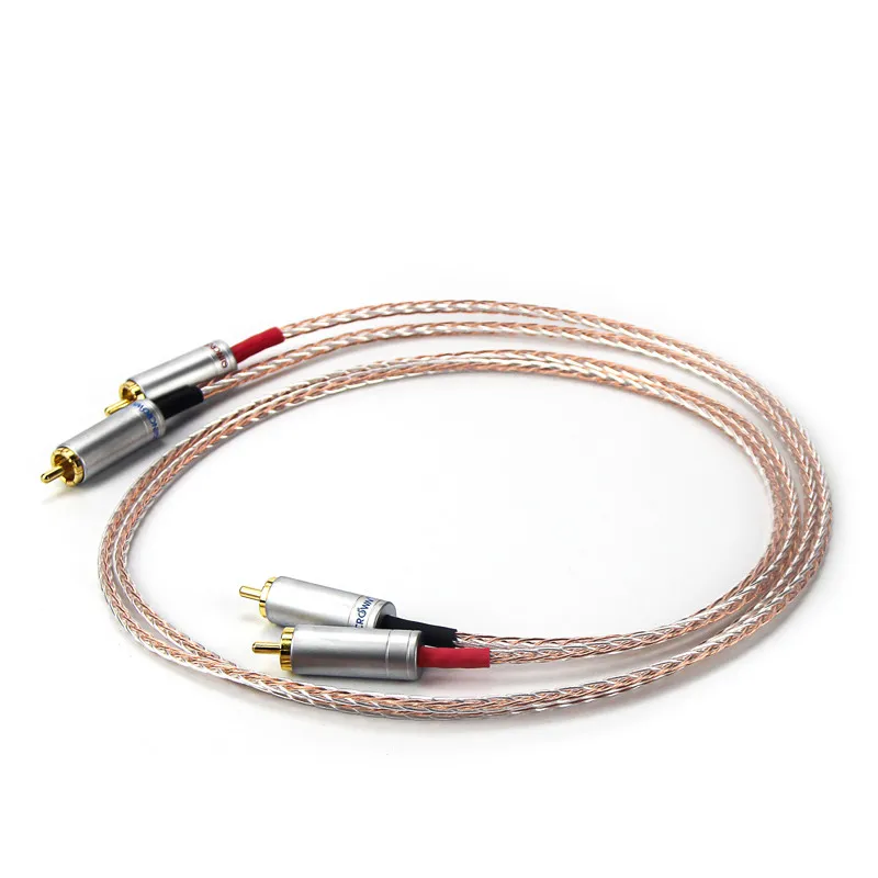 

QINCROWN Audio Signal Cable 5N Single Crystal Copper Signal Line RCA Cables