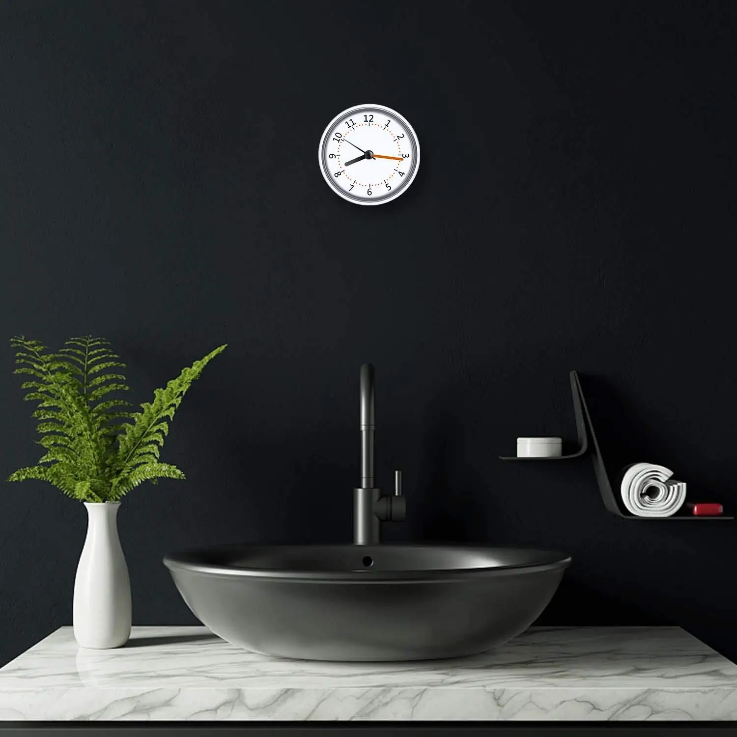 bathroom clock