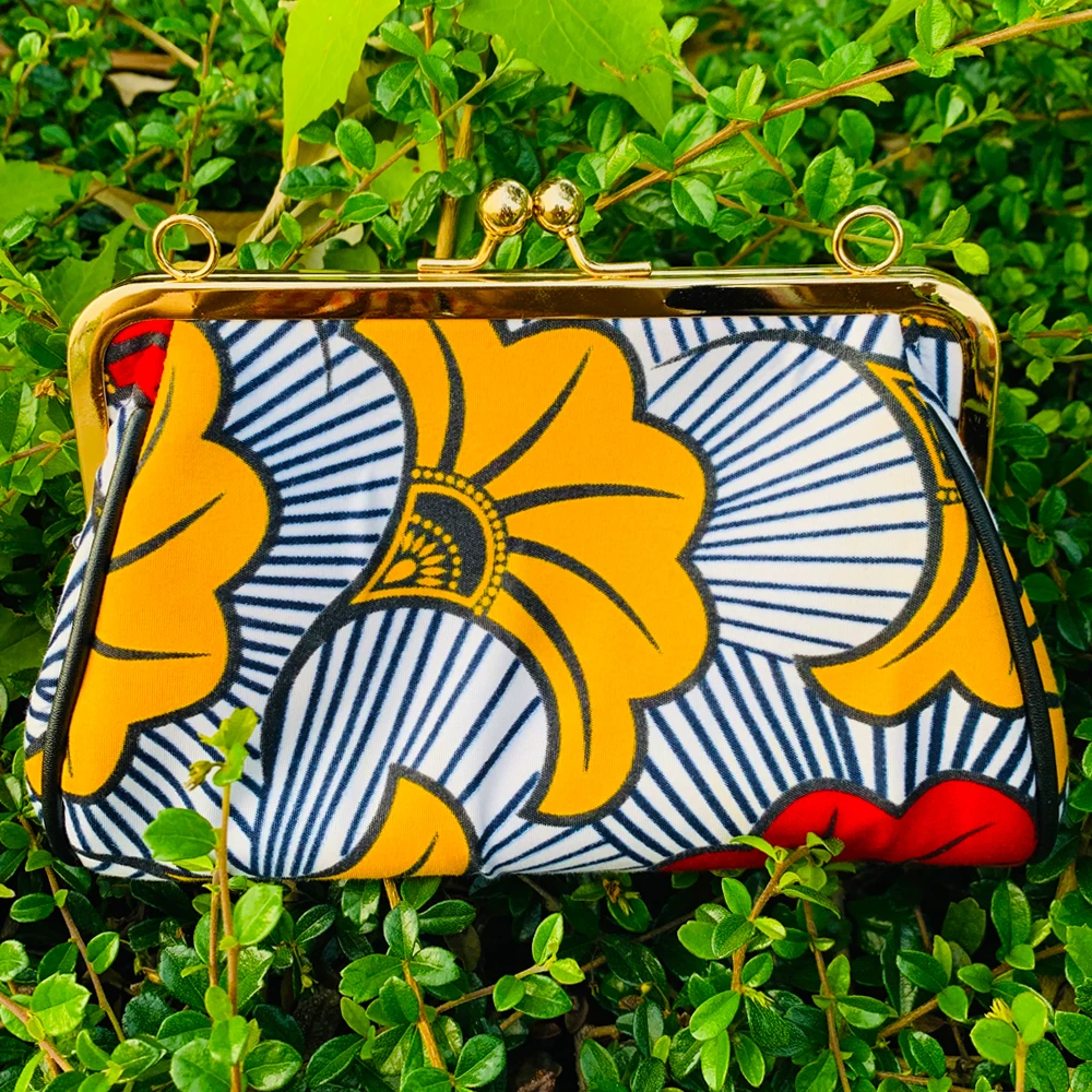 

High-grade dinner bag Shenbolen unique design African Printed wax Purse