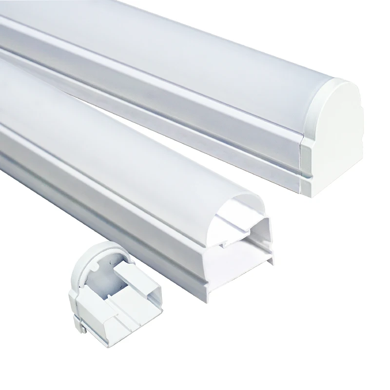 New style t8 full pc integrated extrusion batten led tube light housing fittings