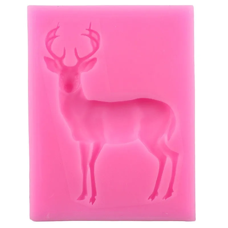 

Elk Decorative Silicone Mold DIY Soft Clay Epoxy Mold Kitchen Accessories, As photo